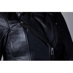 Veste RST Ripley2 cuir femme - Noir