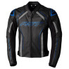 Veste RST S1 cuir - Noir-Bleu