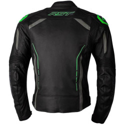 Veste RST S1 cuir - Noir-Vert