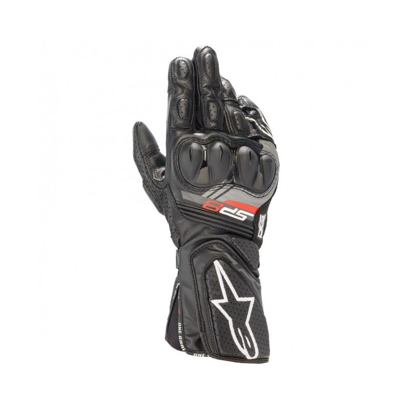 Gants Alpinestars SP-8 v3 - Noir-Blanc-Rouge