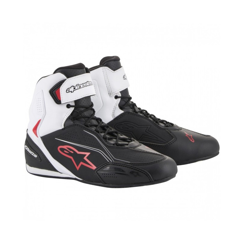 Chaussures Alpinestars Faster-3 - Noir-Blanc-Rouge