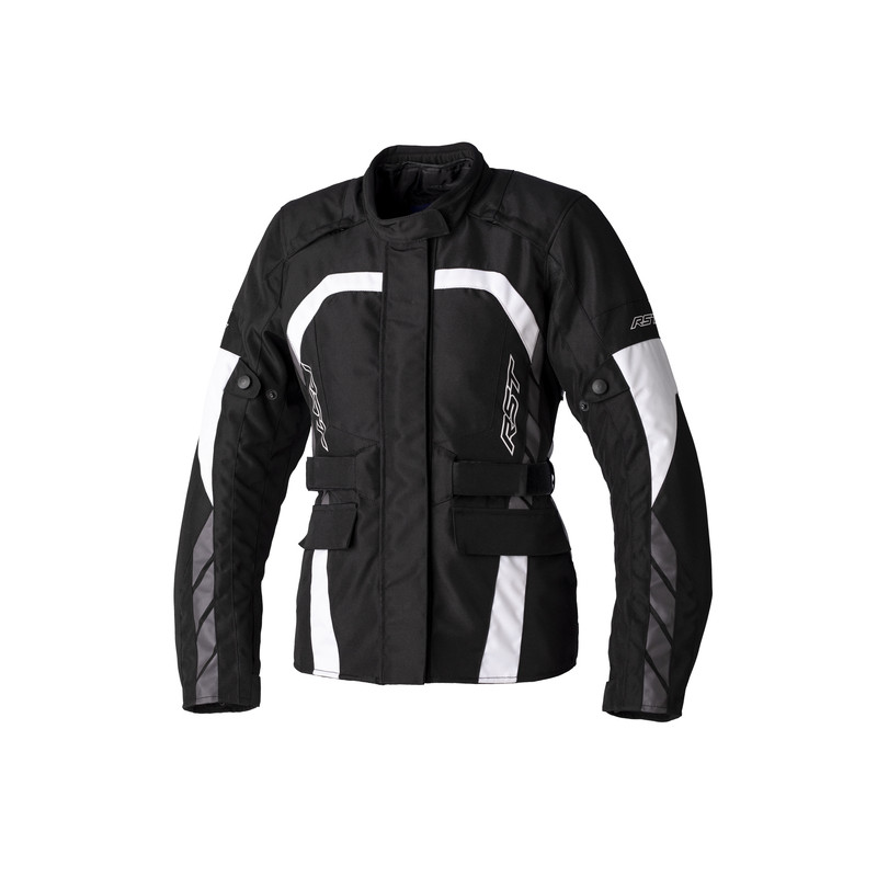 Veste RST Alpha 5 CE Textile Femme  - noir-blanc