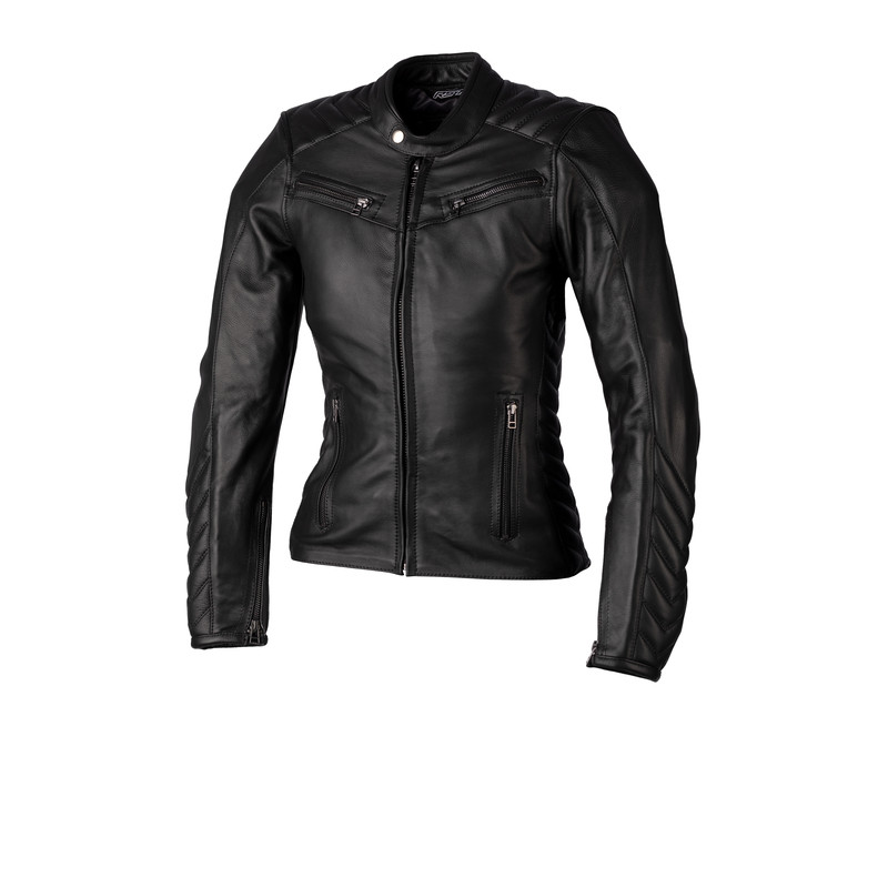 Veste femme RST Roadster 3 cuir - noir