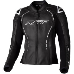 Veste femme RST S1 cuir - noir