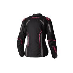 Veste RST S1 Textile femme - Noir-Rose